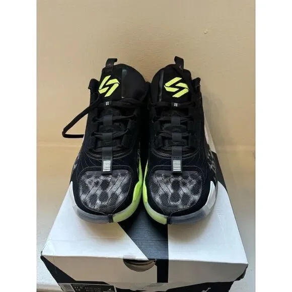 Nike Air Jordan Luka 2 Black‎ White Volt Men's 11.5 Basketball Shoes DX8733-017